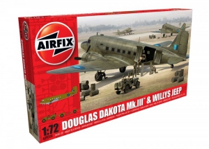 Jucarii - Airfix Douglas Dakota Mkiii Willys Jeep