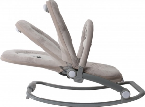 Accesorii bebe - Balansoar cu vibratii BO Jungle Bej pentru bebelusi cu arcada jucarii