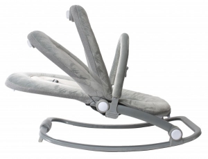Accesorii bebe - Balansoar cu vibratii BO Jungle Gri pentru bebelusi cu arcada jucarii