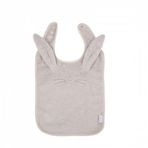 Accesorii bebe - Bavetica Bo Jungle bebelusi Gri Iepuras