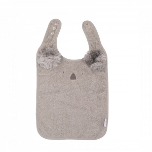 Accesorii bebe - Bavetica Bo Jungle bebelusi Gri Urs Koala