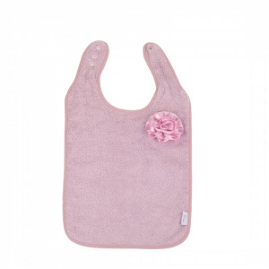 Accesorii bebe - Bavetica Bo Jungle bebelusi Roz Floare