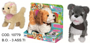Papusi si accesorii - Catelus de plus cu lesa si functii RS Toys