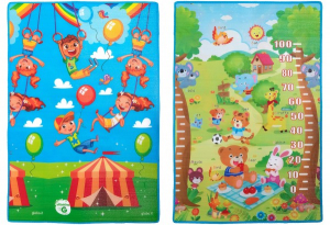 Accesorii bebe - Covoras moale Globo pentru joaca cu 2 fete si gradatie