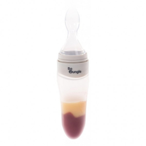 Accesorii bebe - Dispenser mancare Bo Jungle pentru bebelusi Gri