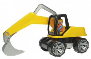 Masini, trenuri, avioane - Excavator din plastic cu figurina 44 cm Truxx
