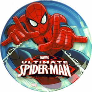 Accesorii bebe - Farfurie intinsa BBS 20 cm pentru copii cu licenta Spiderman