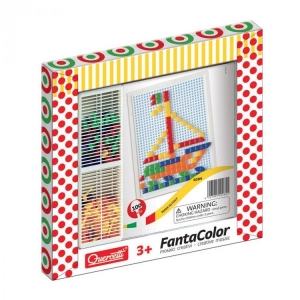 Accesorii bebe - Joc creativ Fanta Color Quercetti creatie imagini mozaic 100 piese
