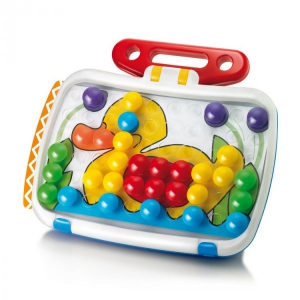 Jucarii - Joc creativitate si indemanare Quercetti Fantacolor Combi Junior Joc Mozaic cu tablita desen 60 piese 