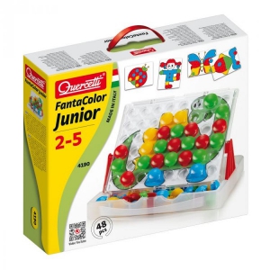 Jucarii - Joc creativitate si indemanare Quercetti Fantacolor Junior Joc Mozaic cu imagini 48 piese