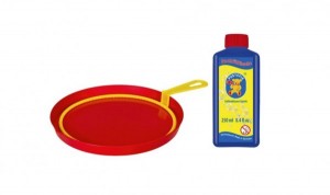 Jucarii - Jucarie baloane de sapun Pustefix cu 1 inel galben 18cm si 250ml solutie baloane de sapun