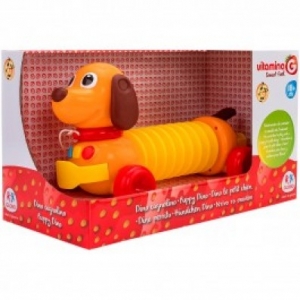 Accesorii bebe - Jucarie Catelus acordeon tractabil Globo Vitamina G