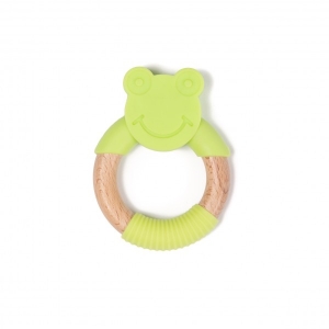 Accesorii bebe - Jucarie dentitie Bo Jungle pentru bebelusi Broasca Verde