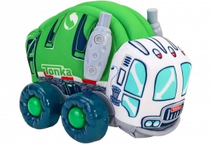 Jucarii si jocuri exterior - Jucarie moale pentru copii tip masina de Gunoi Globo Tonka cu sunete cu roti si accesorii din plastic Verde