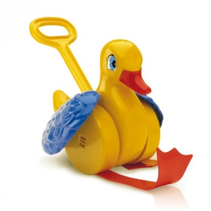 Jucarii bebe - Jucarie pentru bebelusi cu maner Quack Flap Gasca Quercetti