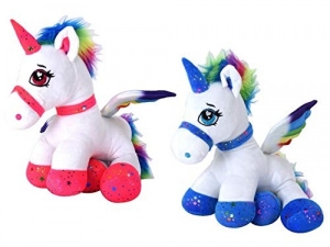 Papusi si accesorii - Jucarie plus fetite ponei unicorn din plus 44 cm