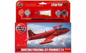 Kituri constructie si pictura - Kit constructie Airfix avion Hunting Percival Jet Provost T.4 Starter Set 1:72