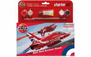 Kituri constructie si pictura - Kit constructie Airfix Avion RAF Red Arrows Hawk