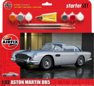 Kituri constructie si pictura - Kit constructie Airfix Masina Airfix 1/32 Aston Martin DB5 Silver