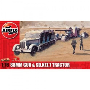 Machete - Kit constructie Airfix Tun antitanc 88mm Gun SD KFZ Tractor
