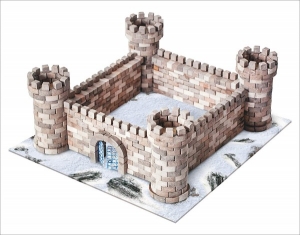 Jucarii - Kit constructie caramizi Wise Elk Castelul Cuib de Vulturi 870 piese reutilizabile