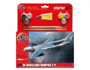 Machete - Kit constructie si pictura avion De Havilland Vampire T11 