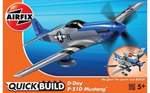 Arte si indemanare - Kit cosntructie Airfix Quick Build Avion D-Day P-51D Mustang