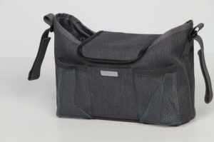 Accesorii bebe - Organizator pentru carucior copii Bo Jungle Gri inchis cu negru
