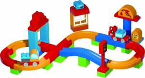 Jucarii - Pista de curse Unico cu 2 masinute incluse 60 piese