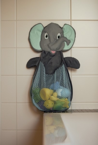 Jucarii bebe - Plasa elefant pentru depozitare jucarii de baie BO Jungle