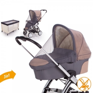 Accesorii bebe - Protectie impotriva tantarilor pentru carucioare si patut Gri