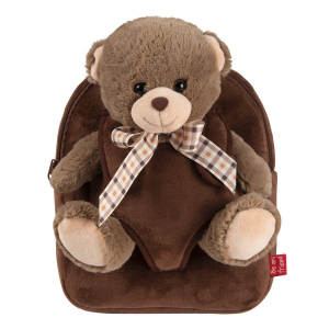 Back To School - Rucsacel plus soft cu ursulet detasabil -  Tommy Bear Perletti