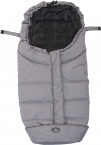 Accesorii bebe - Sac de dormit pentru carucior BO Jungle Gri  cu interior fleece