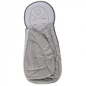 Accesorii bebe - Saltea si protectie suplimentara pentru carucior copii cu 2 fete BO Jungle pentru frig Gri