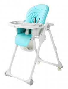 Accesorii bebe - Scaun de masa pentru copii Bo Jungle Wheely Bleu