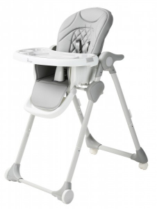 Accesorii bebe - Scaun de masa pentru copii Bo Jungle Wheely Gri