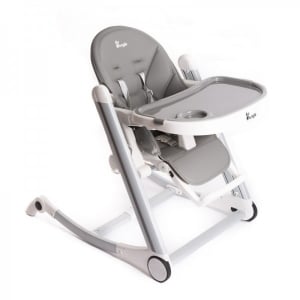 Accesorii bebe - Scaun inaltator de masa Bo Jungle pentru copii reglabil Gri