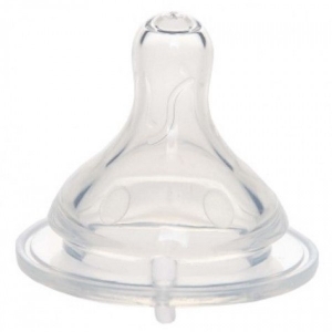 Accesorii bebe - Set 2 tetine mari din silicon pentru biberon Bo Jungle 