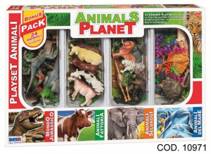 Accesorii bebe - Set animalele planetei RS Toys in cutie 24 animale si accesorii