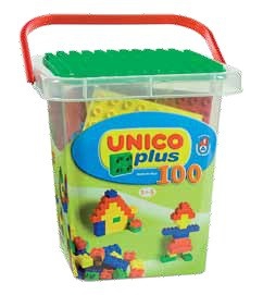 Cuburi constructie - Set constructie Unico Galetusa 100 piese