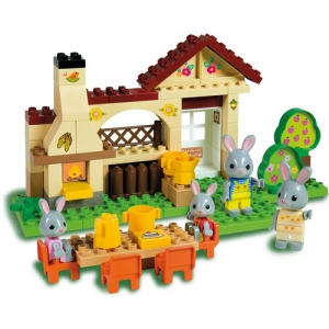 Cuburi constructie - Set constructie Unico Maximilian Families Grill-Barbeque 70 piese