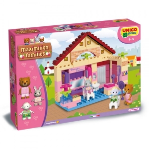 Unico Plus - Set constructie Unico Maximilian Families Salon de infrumusetare 80 piese