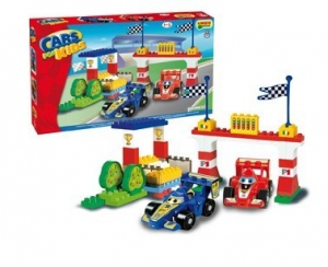 Cuburi constructie - Set constructie Unico Plus Cars for Kidz Set F1