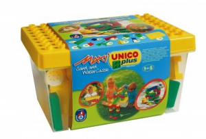 Cuburi constructie - Set constructie Unico Plus Maxi Castel