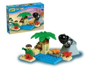Cuburi constructie - Set constructie Unico Plus Set Pirati mic