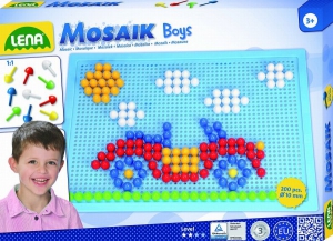 Arte si indemanare - Set creatie si constructie Mozaic Lena Baieti 200 piese