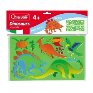 Jucarii - Set creativ pentru copii Sabloane Dinosauri Quercetti
