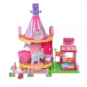 Unico Plus - Set cuburi constructie Carusel Hello Kitty Unico