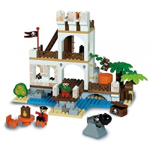 Unico Plus - Set cuburi constructie Insula cu Pirati Unico