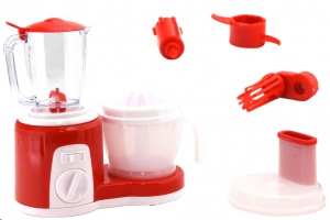 Jucarii de rol - Set de plastic compus din blender mixer si storcator de fructe cu 2 viteze